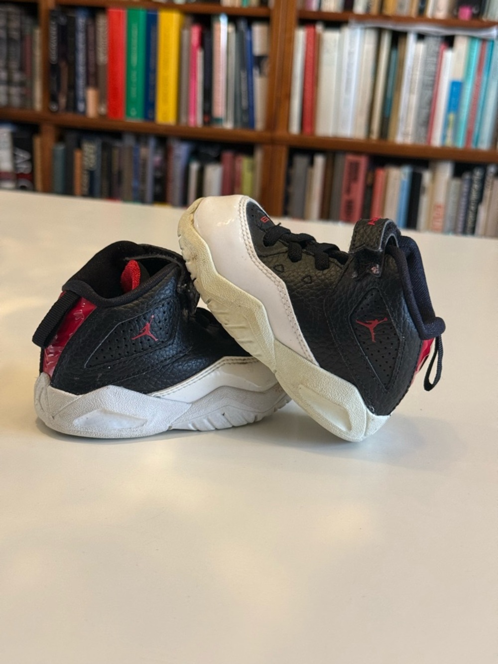 Todler Shoes Size 5C Black and White Jordan 12 Athletic Sneakers